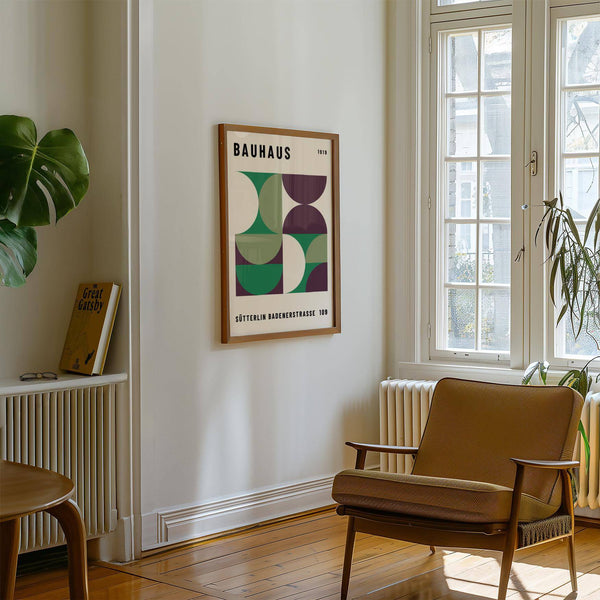 Minimalist mid century modern art for contemporary interiors