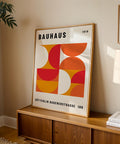 Industrial geometric wall art with Bauhaus inspiration