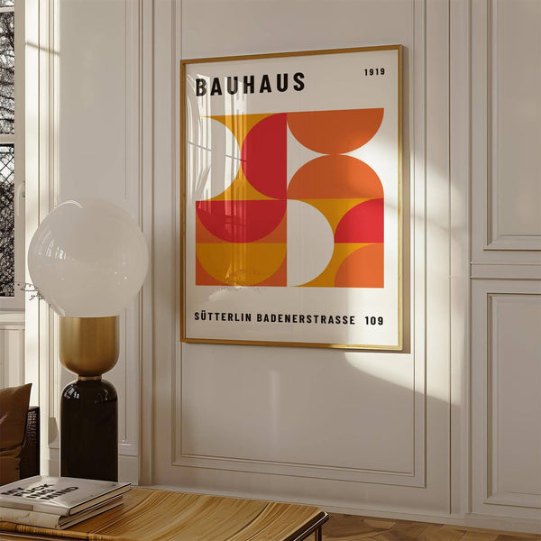 High-quality mid century wall art print on matte paper