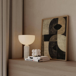 High-quality matte print from minimalist large owl wall art series