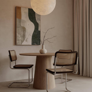 Abstract Wabi Sabi print featuring green and beige tones for living room

