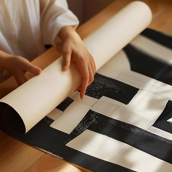 Japandi-inspired Wabi Sabi wall art for living room