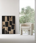 Elegant abstract art in earthy tones