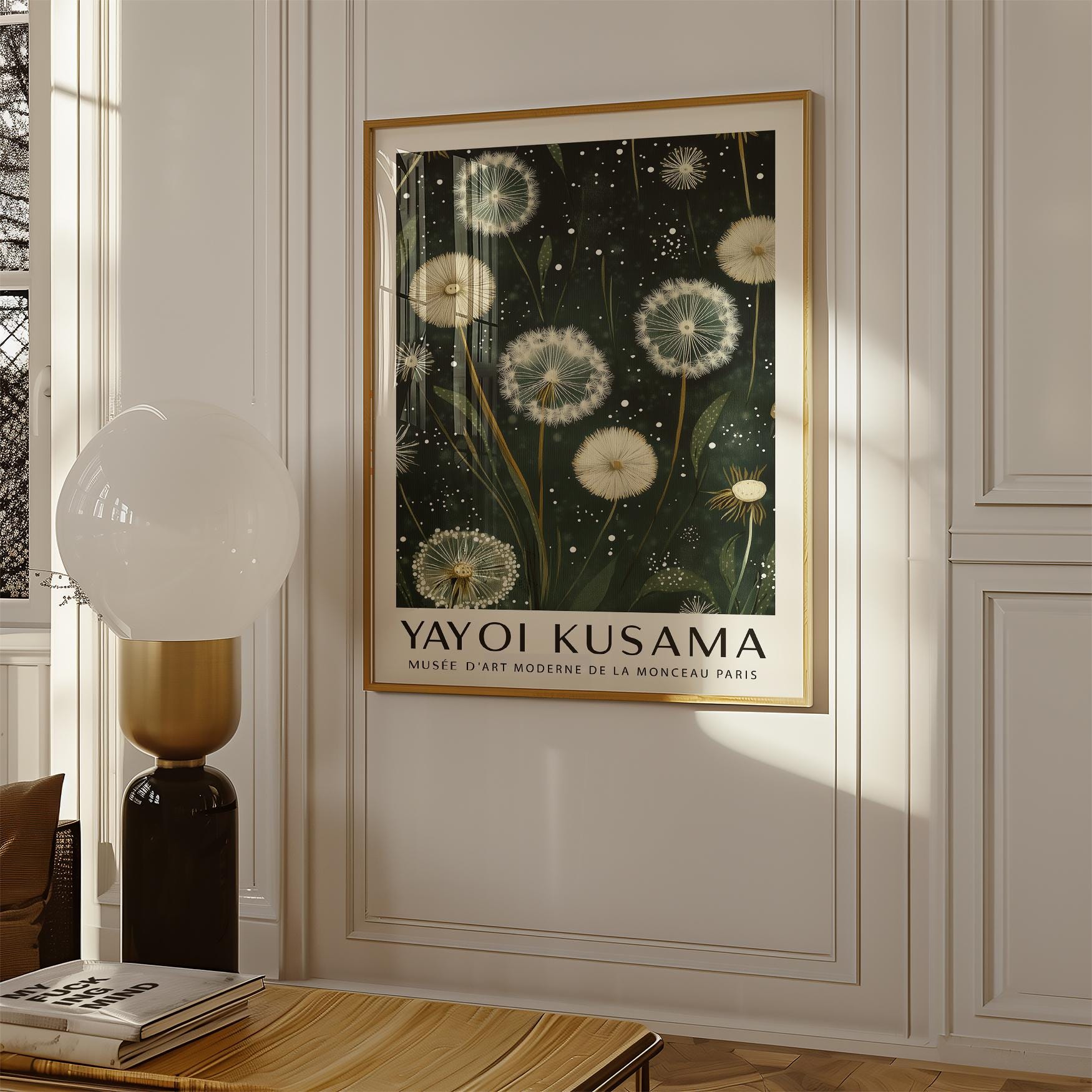 Dandelions Green Wall Art