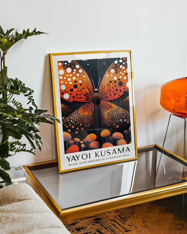 Vibrant abstract butterfly art with symmetrical form and energy