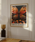 Vibrant orange and black butterfly wall art