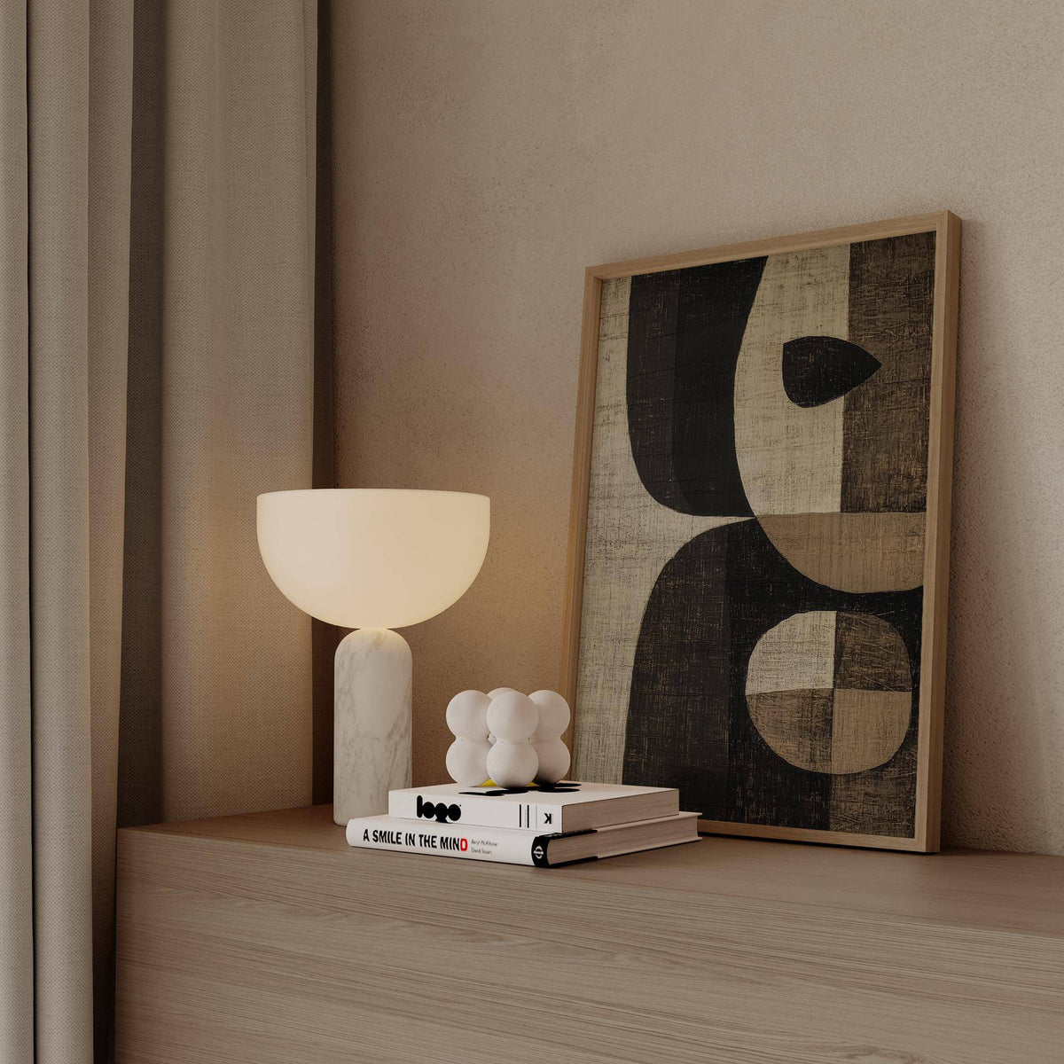 Modern earthy tones wall art for contemporary home styling