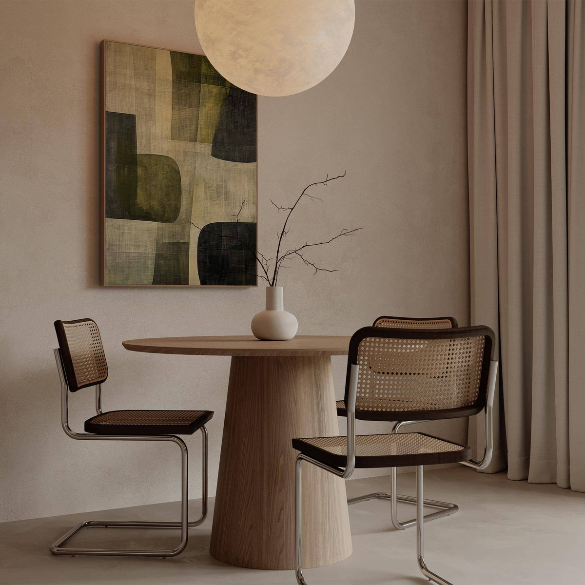 Serene abstract art print perfect for zen home environments