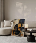 Contemporary geometric wall art for modern interiors