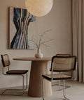 Contemporary wall art with textured stripe pattern