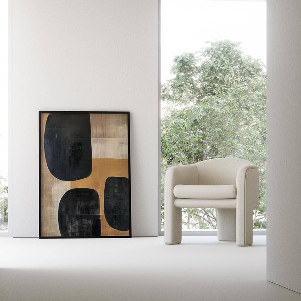 Abstract earthy wall art designed for a calming effect