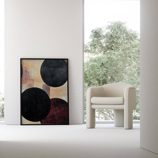 Abstract neutral art ideal for Scandinavian and minimalist interiors
