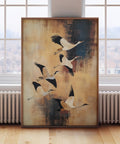 Elegant Japanese bird art print for modern decor