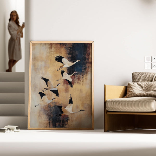 abstract bird wall art for stylish home decor