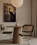 Elegant heron wall art for Japandi and minimalist interiors