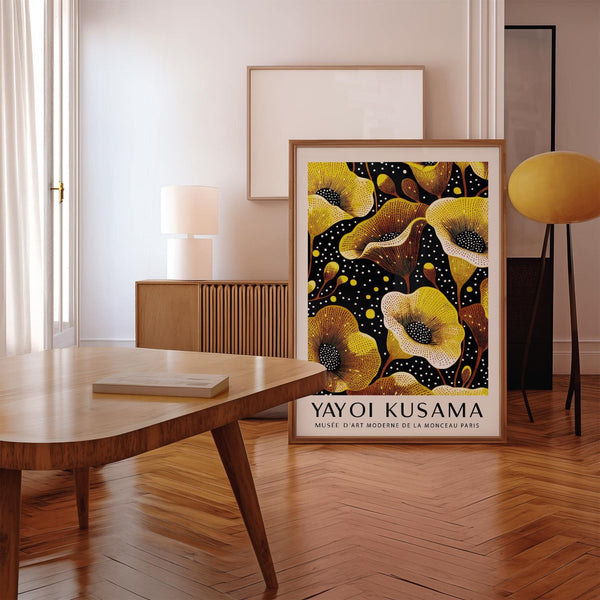 vibrant yellow wall decor for living rooms and offices