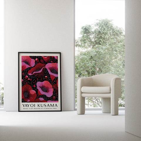 Artistic flower wall art for modern interiors