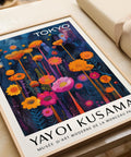 Contemporary colorful Kusama museum print