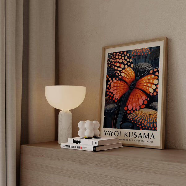 High-quality poster butterfly on matte paper