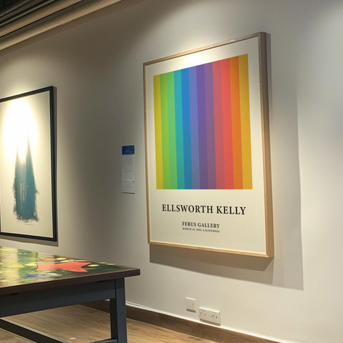 Minimalist colour bars modern wall art Ellsworth Kelly Gallery Wall Art