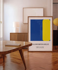 Kelly-inspired bold colour block wall art