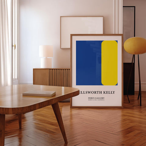 Kelly-inspired bold colour block wall art