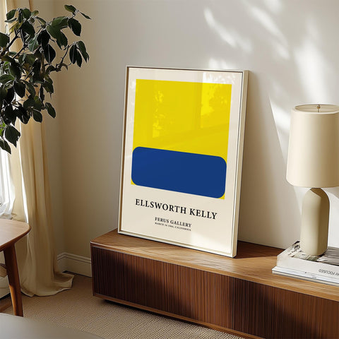 Kelly-inspired bold colour block wall art