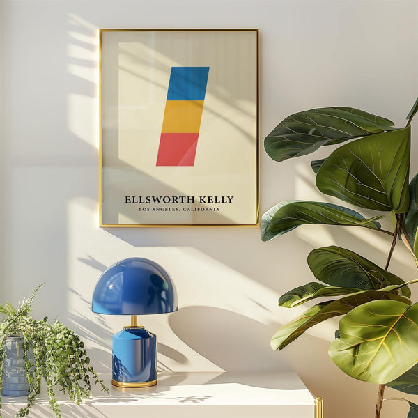 Living room decor featuring modern creative wall art print