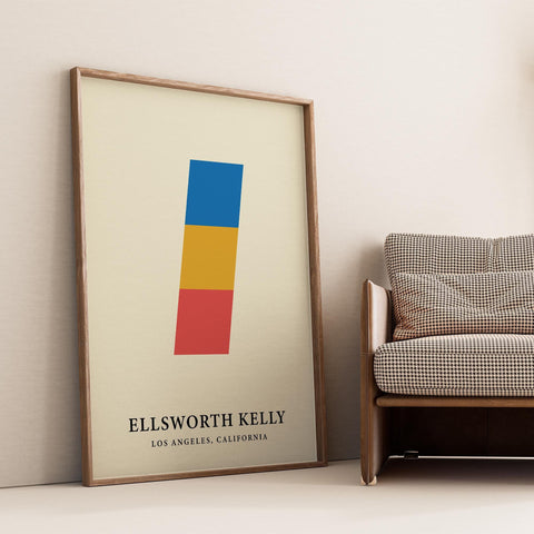 Minimalist geometric Kelly-inspired art