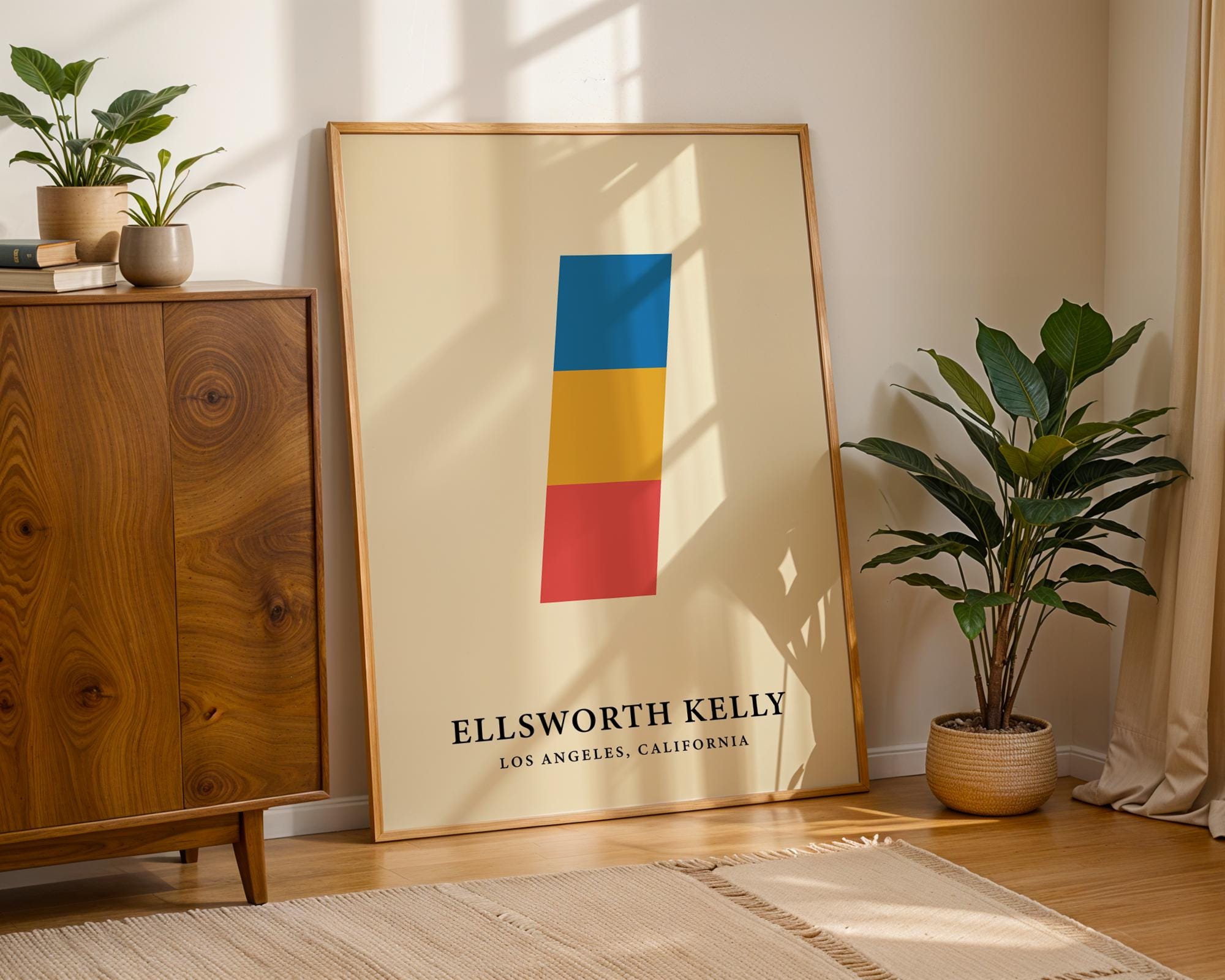 Modern Ellsworth Kelly Style Art Poster