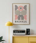 Concentric circles Bauhaus print in minimalist style