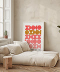 Vibrant Bauhaus-inspired geometric wall poster