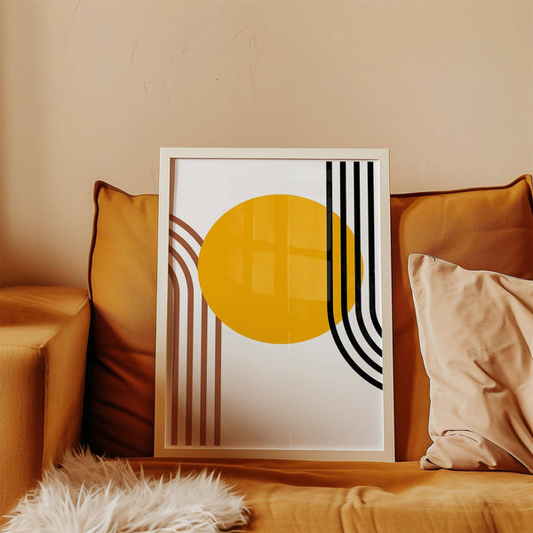 High-quality Bauhaus sun print for contemporary interiors