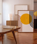 Sun-inspired abstract art for contemporary interiors