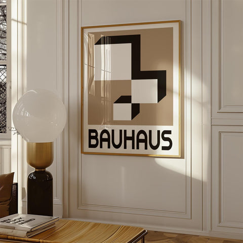 Timeless Bauhaus-inspired wall art print