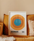 Modern Bauhaus style wall art for home decor