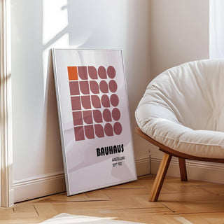 Statement wall hanging geometric poster for stylish workspaces