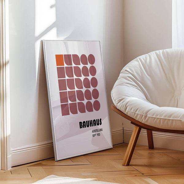 Statement wall hanging geometric poster for stylish workspaces