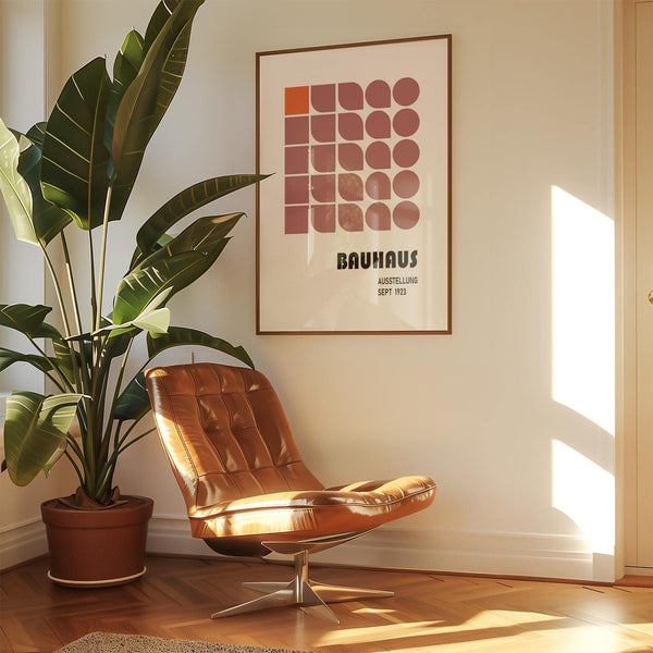 Decorative wall hanging geometric art print blending form and function