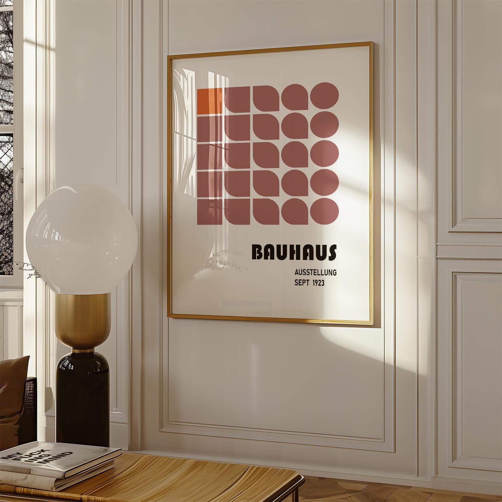 Bauhaus Retro Square Print