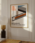 Modern Bauhaus architecture-inspired art print