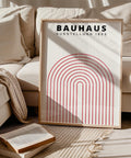 Clean line Bauhaus arch print for interiors