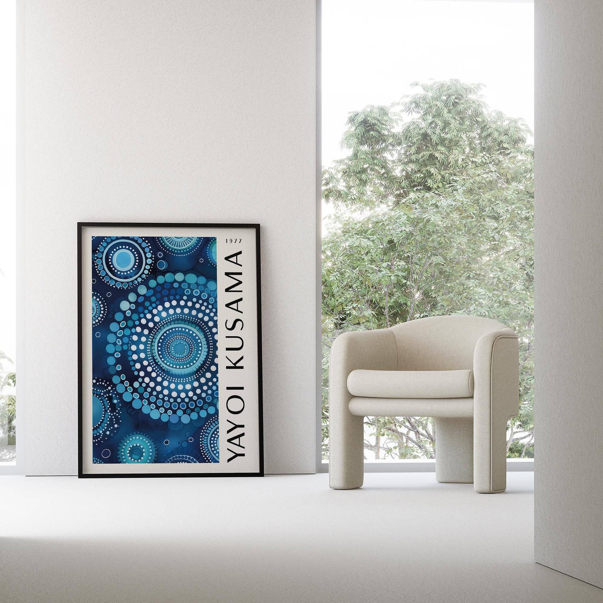 Artistic home decor featuring layered mandala wall art print
