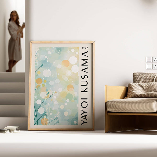 Serene pastel-toned light blue wall decor for living rooms