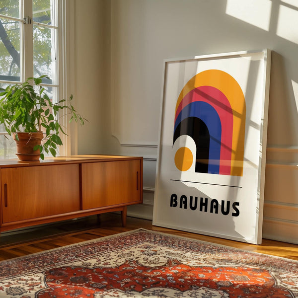 Large Bauhaus art posters for statement wall decor