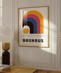 Bauhaus geometric wall art with bold arches