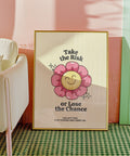 Cheerful flower print for kids room decor