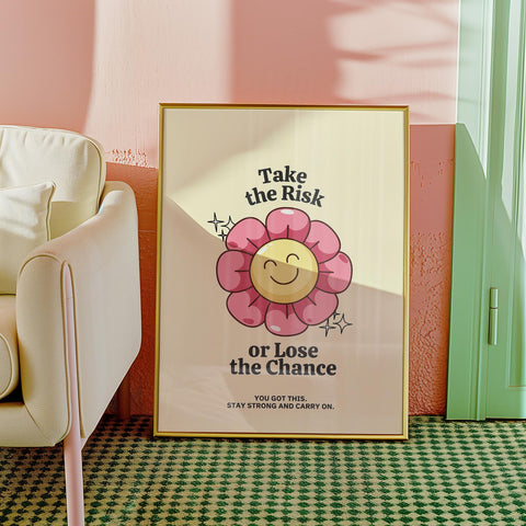 Cheerful flower print for kids room decor