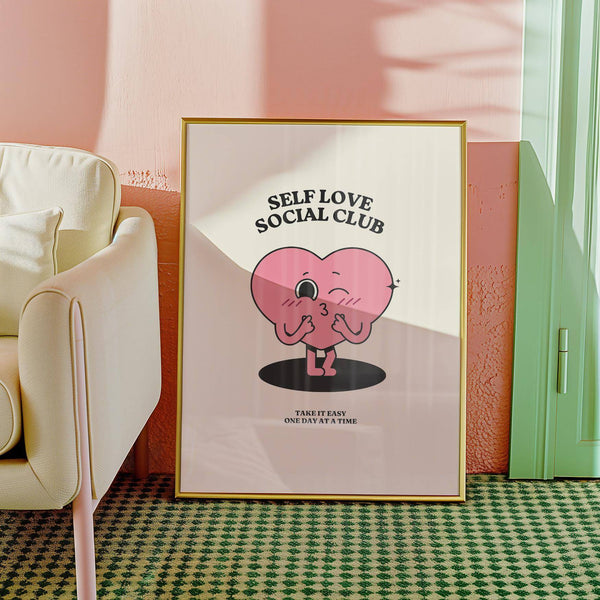 Cosy corner decorated with playful inspirational quotes wall decor