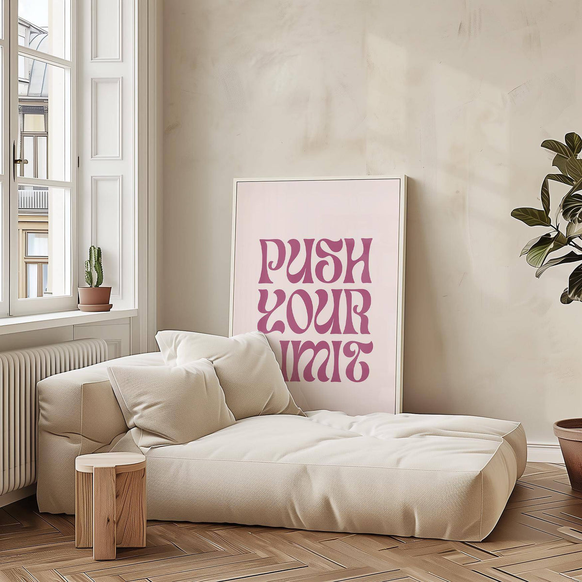 Inspirational home decor with quote motivational posters typography